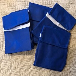NWT 5 lightly insulated lunch zip close bags